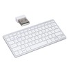 Bluetooth Keyboard Tablet PC Ultra Slim Portable 78 Keys White