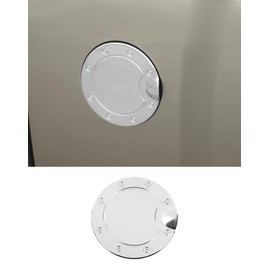 DSWSQ Chrome Fuel Filler Gas Door Cover Fit for 2007-2013 Chevy Silverado/GMC Sierra