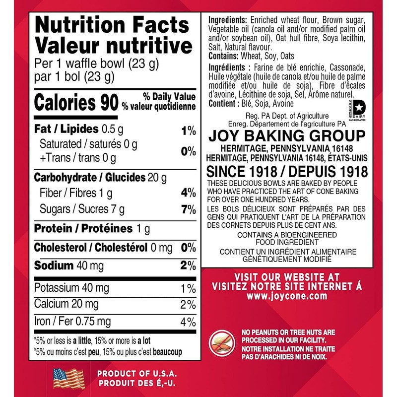 Joy Cone Waffle Bowls, 10 ct (2-Pack!)