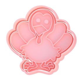 Thanksgiving Turkey Cute Gobble Holiday Cookie Cutter & Stamp