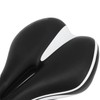 Silicone Bike Saddle Breathable Shock Absorption Black White Mountain Bike