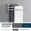 Angle Simple Swivel Hand Towel Rack 3 Bars Polished Chrome,