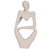 Resin Thinker Sculpture Abstract Statue Collectible Figurine Home Office Desktop