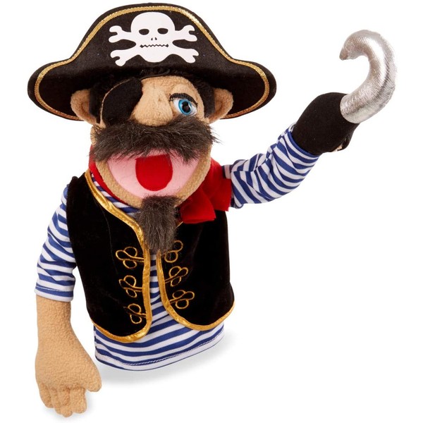 Melissa & Doug Pirate Puppet with Detachable Wooden Rod for Animated Gestures