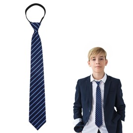 CIATBYYJ Thin Striped Boy Ties Pre-tied Neckties for Boys Kids Adjustable Boys Ties Neckties for Graduation Party School Uniforms Casual