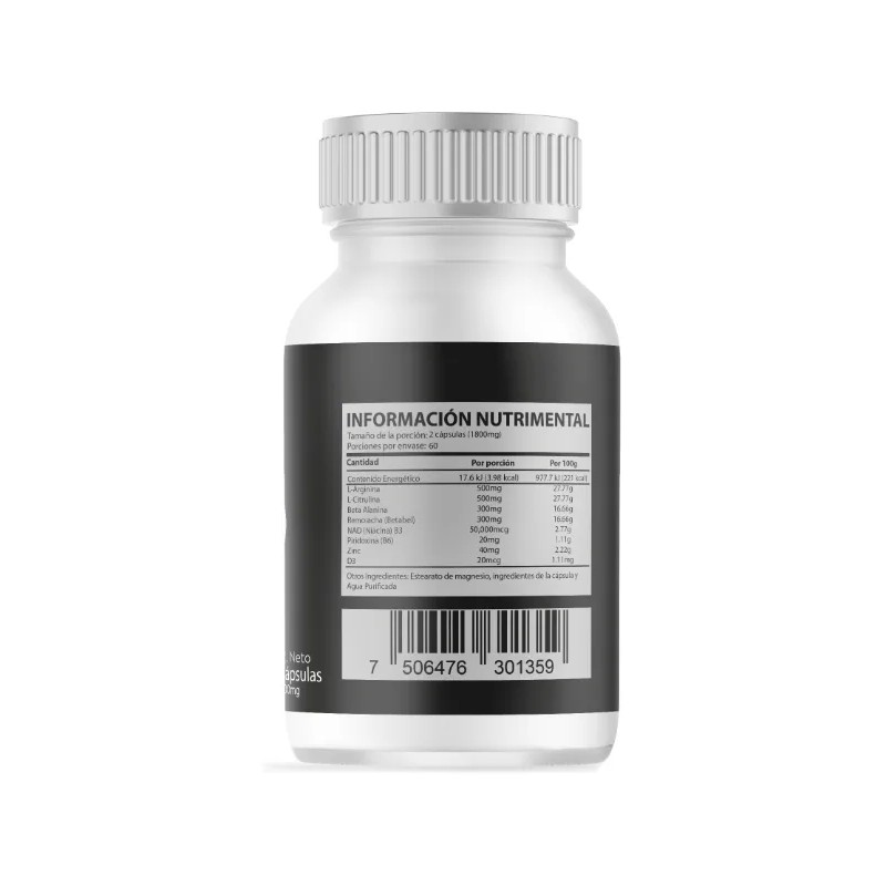 Testo Energy Forte Natural 120cap 900mg