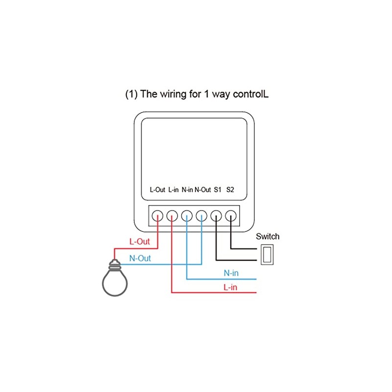 Mini Interruptor WiFi Inteligente, Módulo de Interruptor de Luz DIY,