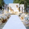 dofopo Extra Thick White Carpet Runner for Party, 33 Feet