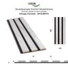HEXIM Acoustic Panels Sample Piece - Flexible Slat Wall, Wood