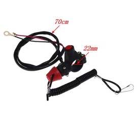 VOANZO Safety Lanyard Kill Switch Motorcycle Handlebar Switch for Motorbike ATV Quad Dirt Bike