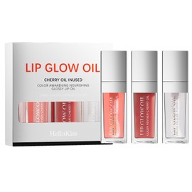 UKKQES Hydrating Lip Glow Oil, Plumping Lip Gloss, No-Sticky Transparent Moisturizing Lip Balm, Natural Lip Plumper Gloss Make Lips Fuller and Moisturizing (B)