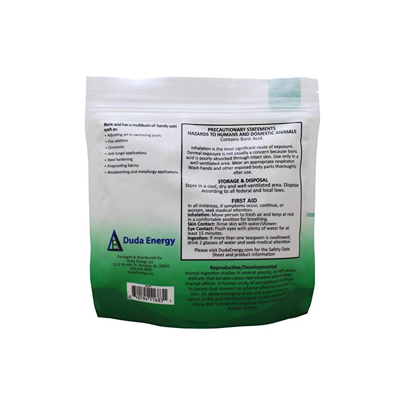 Duda Energy - borp1f borp1 Fine Powder Boric Acid H3BO3