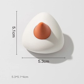 YICC Cute Hooks Wall Damage-Free Strong Storage Multi-Function Waterproof Towel Hooks for Kitchen Office Bathroom Bathroom Wall Hanging Set of 4 (White)