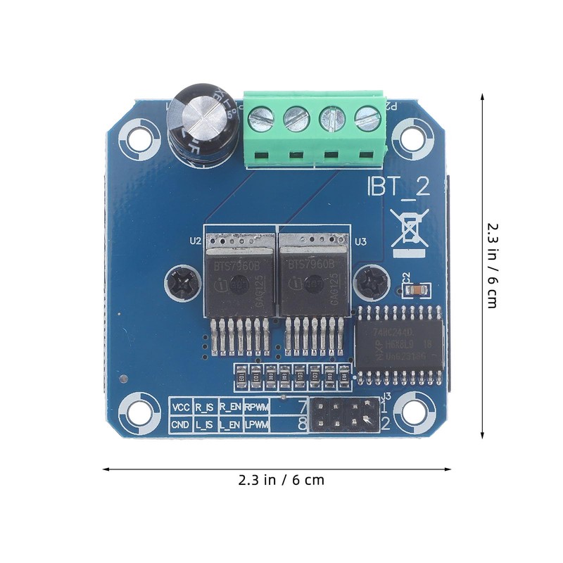 2PCS High Power DC Motor Driver Shield 43A Motor Speed
