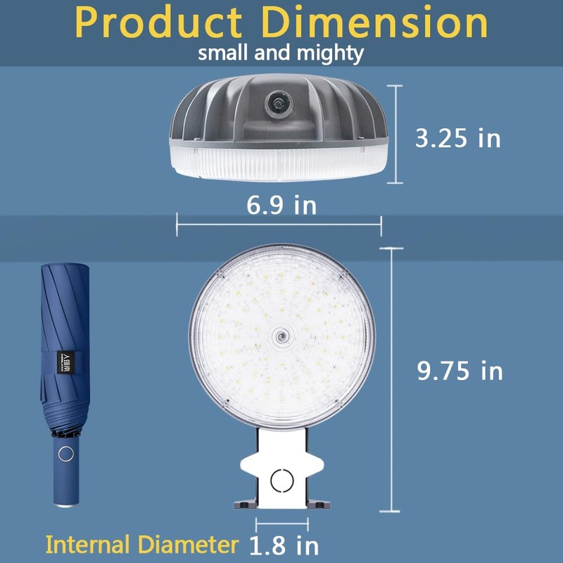 Owleye 6000LM Dusk to Dawn Outdoor Lighting LED Barn Light