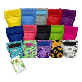 Pañales Ecológicos De Tela Ecopipo  Filtro De Bambú 15 Pack                                                                                           