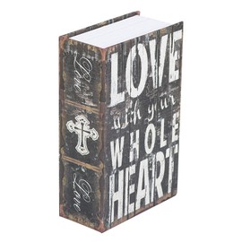 Creative Simulation Book Safe Box Deluxe Storage with Combination Lock for Home Office School Dormitory Personal Space (Love),Safes/Safe Deposit Boxes