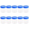 POPETPOP Containers Sample Cups 50Pcs Sterile Specimen Cups with Lids,