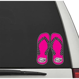 Florida Gators PINK GATOR HEAD FLIP FLOPS 6" Vinyl Decals Car Truck Window UF Stickers