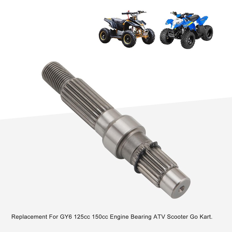 GOOFIT Short Output Shaft for GY6 125cc 150cc Engine Bearing