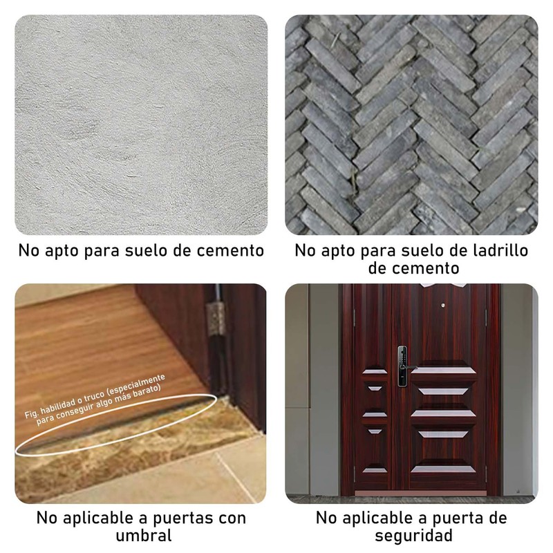 Sebami Guardapolvo para Puerta, Cubre Polvo para Puerta, 100cm Tope