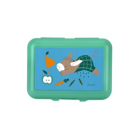 Sterntaler Emmilius Lunch Box with Donkey Design, Green, 19 x 14 x 7.5 cm
