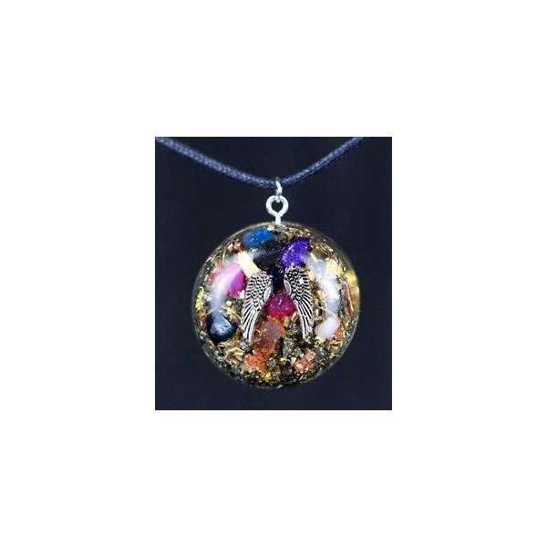 Orpanit® Orgonite Pendant 2 Angel Wings I 100% Real Orgonite