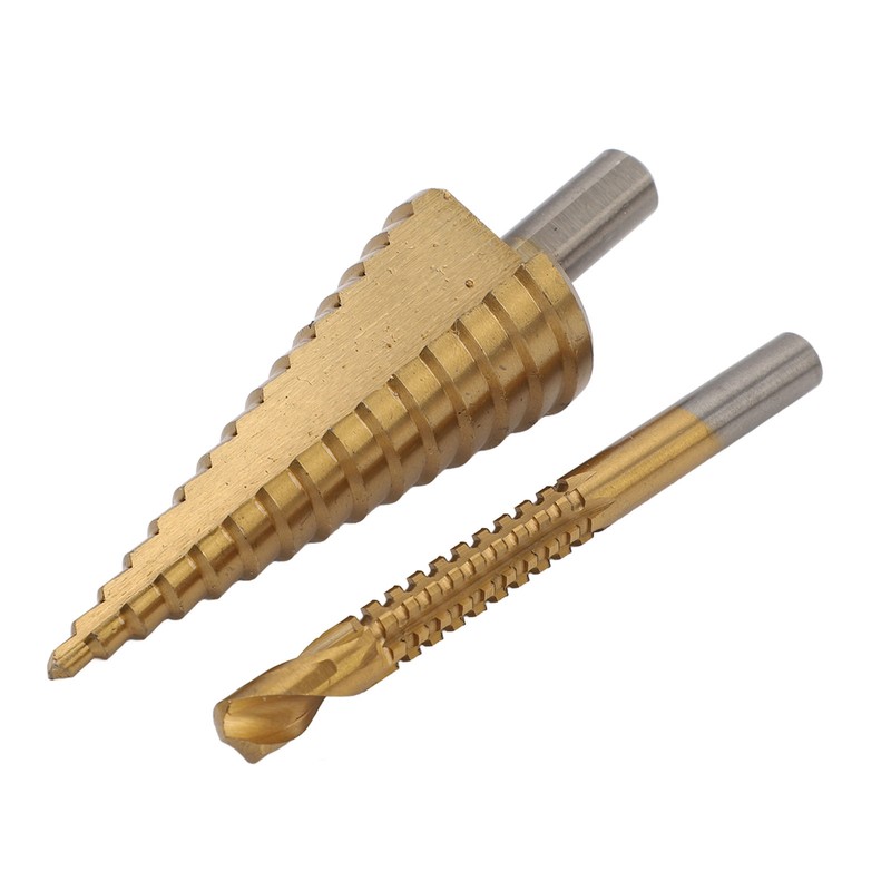 6PCS Set Step Drill Bit Set Steel 4‑12 4‑20 4‑32mm