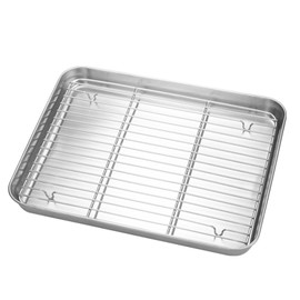 Doyime Bat, Fryer Food, Tray, Tempura Bat, Stainless Steel Bat, For Cutting Oil, Preparation, Cooking Bat, Oven Safe, Dishwasher Safe, 11.3 x 9.2 x 1.1 inches (28.7 x 23.4 x 2.8 cm)