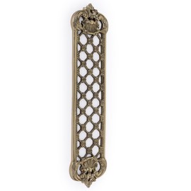 SKANDH Brass Jaali Push Plate for Door 12 X 2.75 X 0.23 Inch (Polished Brass))