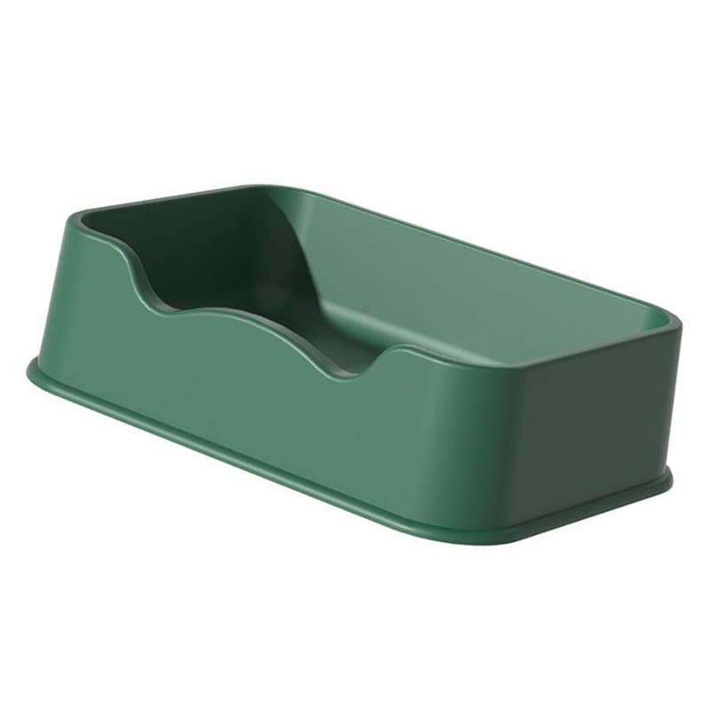 Cat Litter Pan Square Large Capacity Cat Litter Basin Spatter