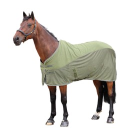 Shires Tempest Original Fleece/Mesh Cooler Rug - Khaki 5ft9