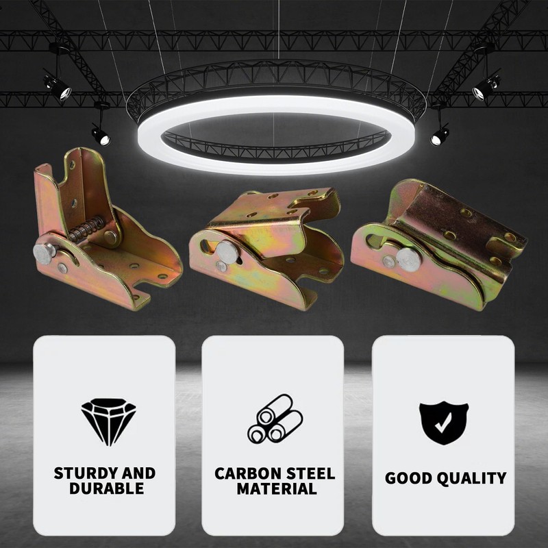 zrfgbxim 4 Pcs Folding Brackets, Self Locking Folding Hinges, Self-Locking