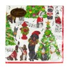 Caspari Caroling Pets Paper Luncheon Napkins - 20 Per Package