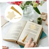 KICHOUSE Metal Bookmarks Tassels 3pcs Flower Bookmarks Metal Material for