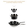 Aoluguya 12 Pack Anti-Slip Pan and Pot Protectors Separators for