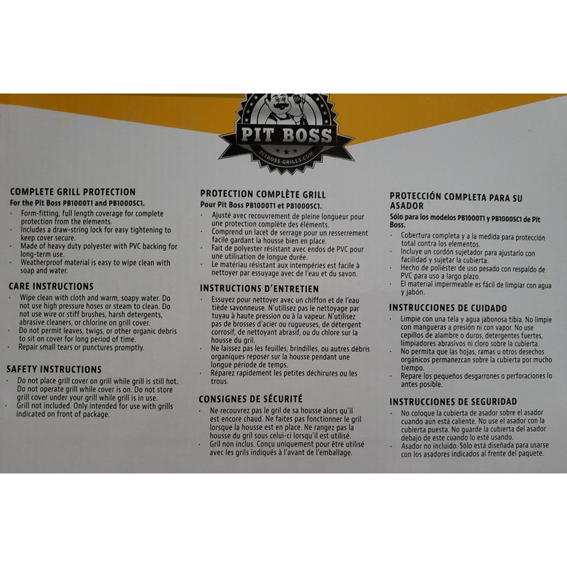 Pit Boss Pit Boss Wood Pellet Grill Cover, Black (73750)