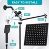 Shower Head, 10'' High Pressure Rainfall Shower Head / 3