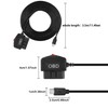 XMSJSIY OBD/OBD2 to Micro USB Power Cable for Dash Camera