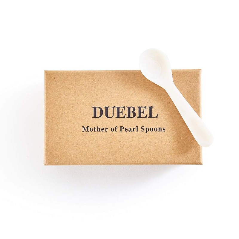 DUEBEL Set of 10 White Mother of Pearl MOP Caviar