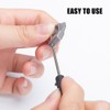 DONGKER Titanium Key Rings, D Shape Keychain, Car Key Holder,