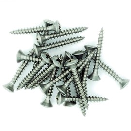 No.10 x 1.6 (5mm x 40mm) Pozi Raised Countersunk Chipboard Screw - Stainless Steel (A2) (Pack of 20)