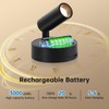Spotlight Indoor, Wireless Uplighting Indoor with Remote Dimmable, 350° Rotate,