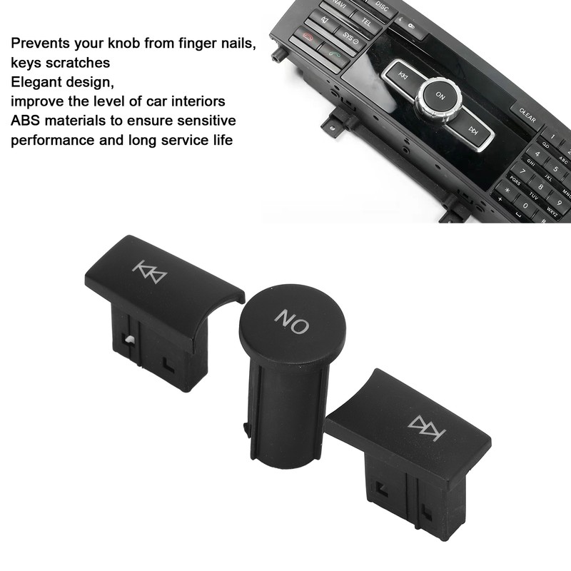 3Pcs set Radio Volume Adjust Control Button Knob Replacement for