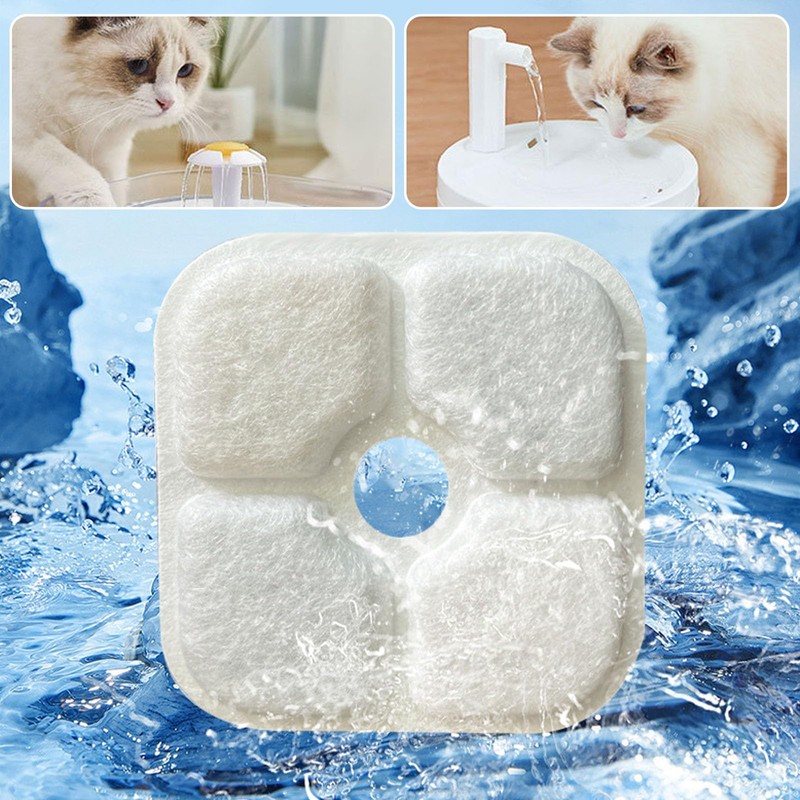 YANINEE Pack of 15 Replacement Filter Cat Fountain Filter Drinking