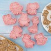 Milltrip Cookie Cutter, 8pcs Cute 3d Animal Embossing Cutters, Food