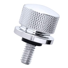 GUAIMI Stainless Knurled Fender Seat Bolt Screw 1/4"-20 Thread Compatible with Harley Sportster Touring Electra Glide Street Glide 1996-2020 - Chrome