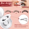 Higu clace Magnetic Eyelashes, Magnetic Eyelashes Without Eyeliner, Magnetic Eyelashes