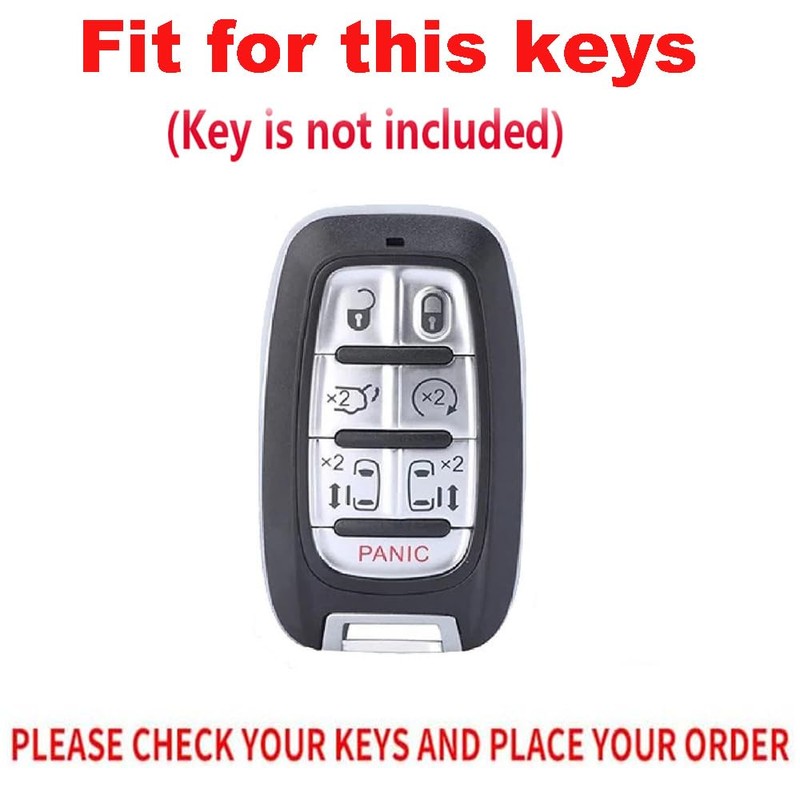 TECART Leather Smart Key Fob Case Cover Protector with Leather