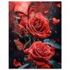 Rose Diamond Painting Adult Red Rose Diamond Painting Full DIY